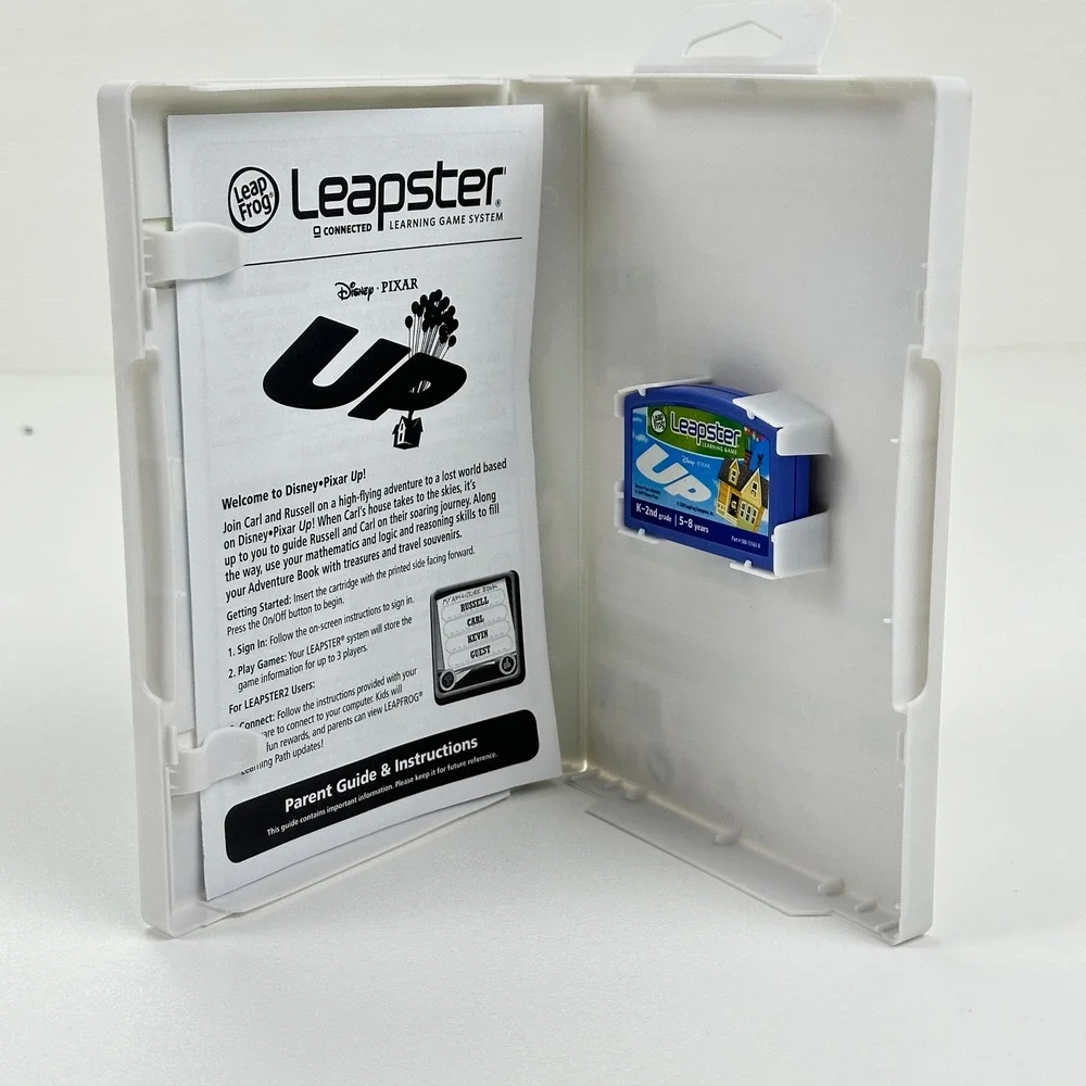LeapFrog Leapster Learning Game Disney Pixar Up Math Logic K-2nd Grade 5-8 Years